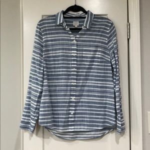 Striped j crew button down